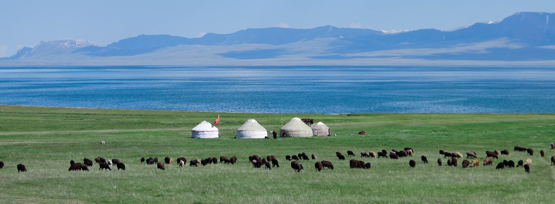 Yourtes au lac Song Kul - Tourisme solidaire